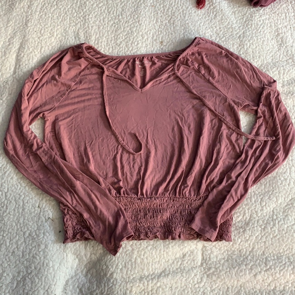 American eagle pink long sleeve